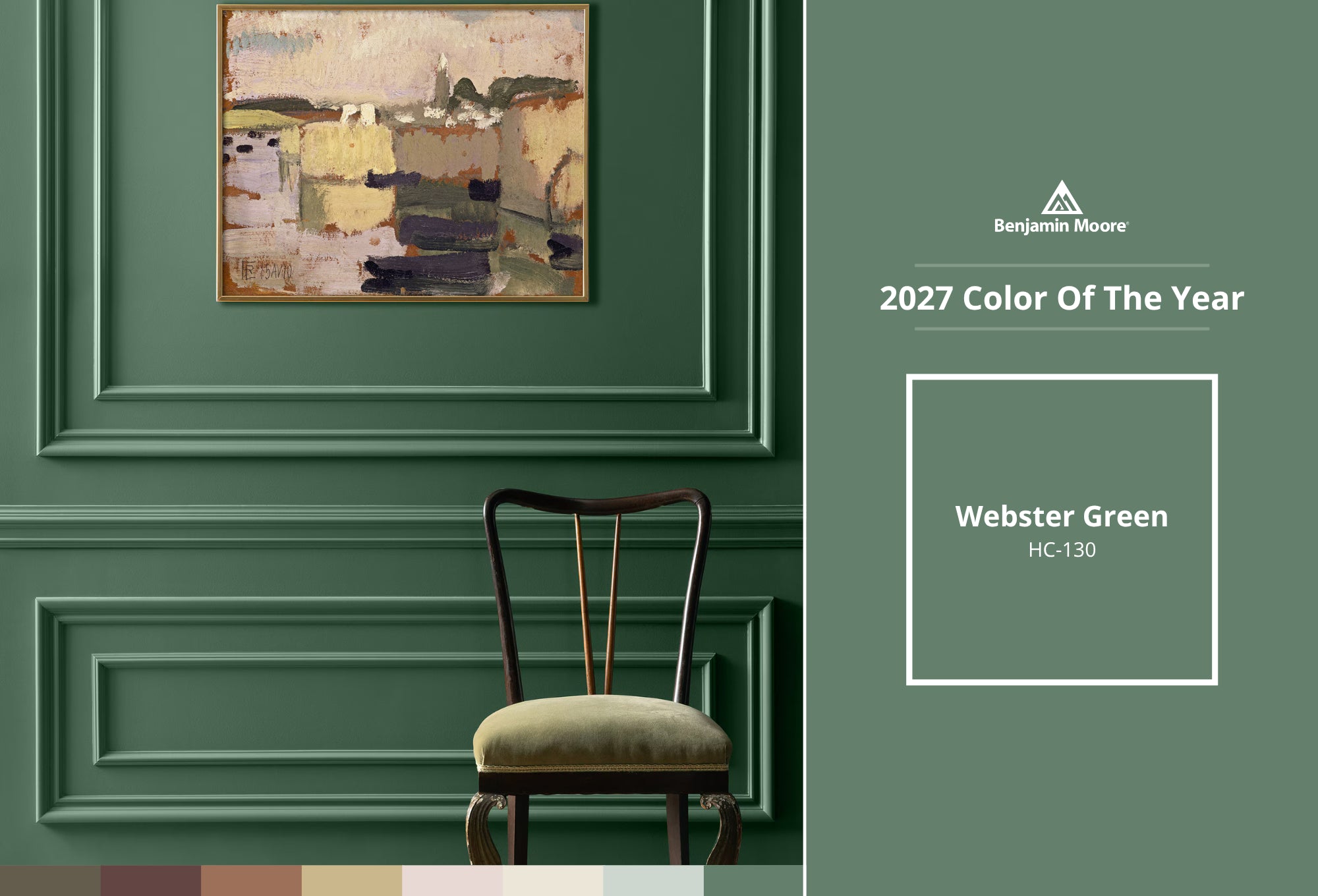 Webster Green HC-130: Benjamin Moore Color of the Year 2027