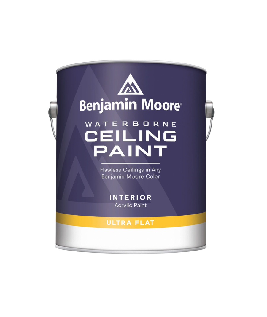 Benjamin Moore Waterborne Ceiling Paint Ultra Flat, available at Ricciardi Brothers.