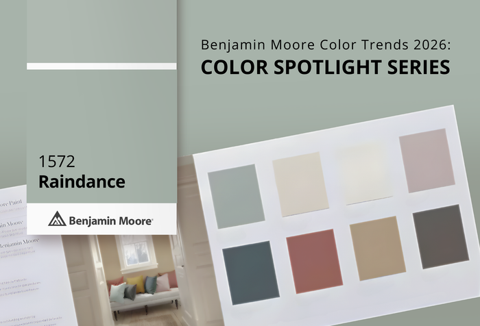 Raindance 1572: A Cool, Calm Neutral from the Benjamin Moore Color Trends 2026 Palette