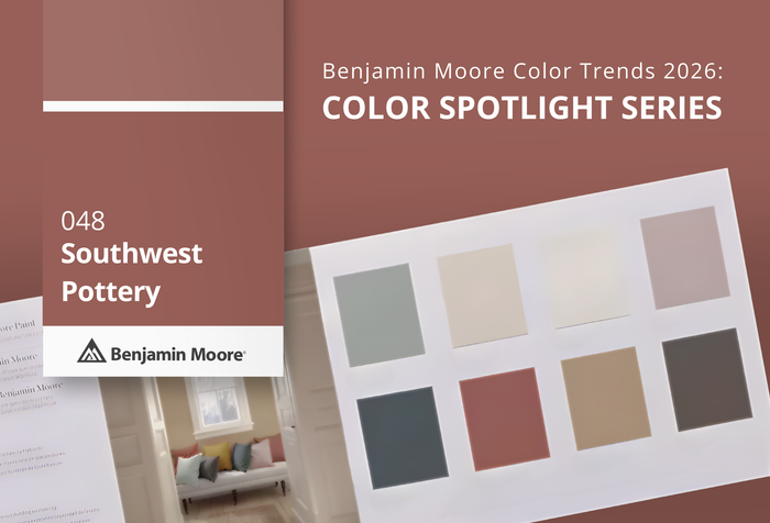 Southwest Pottery 048: Earthy Warmth from the Benjamin Moore Color Trends 2026 Palette