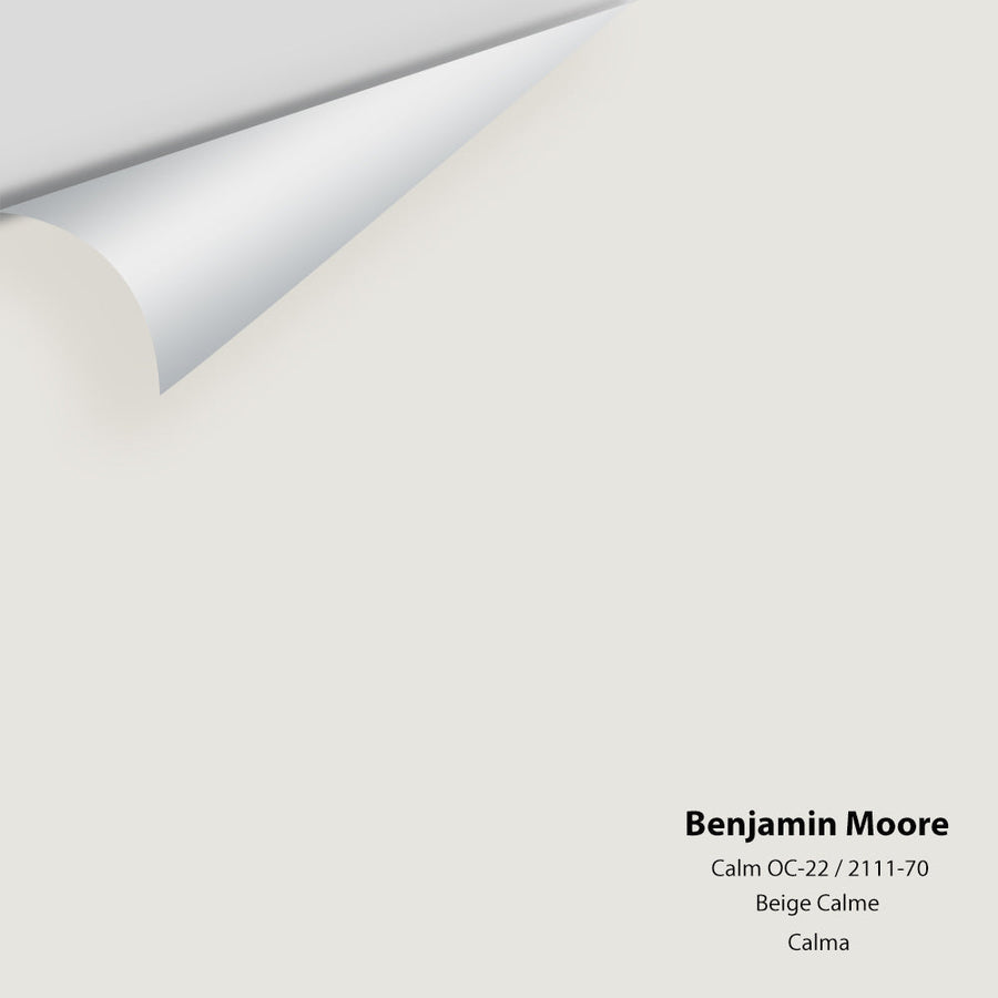 Digital color swatch of Benjamin Moore's Calm OC-22 Peel & Stick Sample available at Ricciardi BRothers in PA, DE, & NJ.