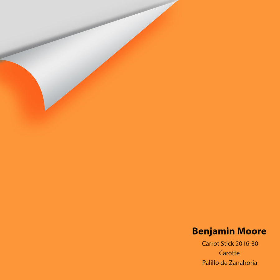 Digital color swatch of Benjamin Moore's Carrot Stick 2016-30 Peel & Stick Sample available at Ricciardi BRothers in PA, DE, & NJ.