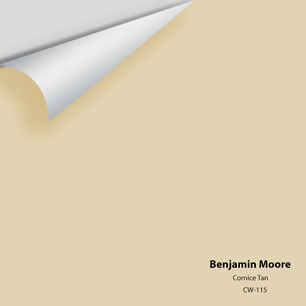 Digital color swatch of Benjamin Moore's Cornice Tan CW-115 Peel & Stick Sample available at Ricciardi BRothers in PA, DE, & NJ.
