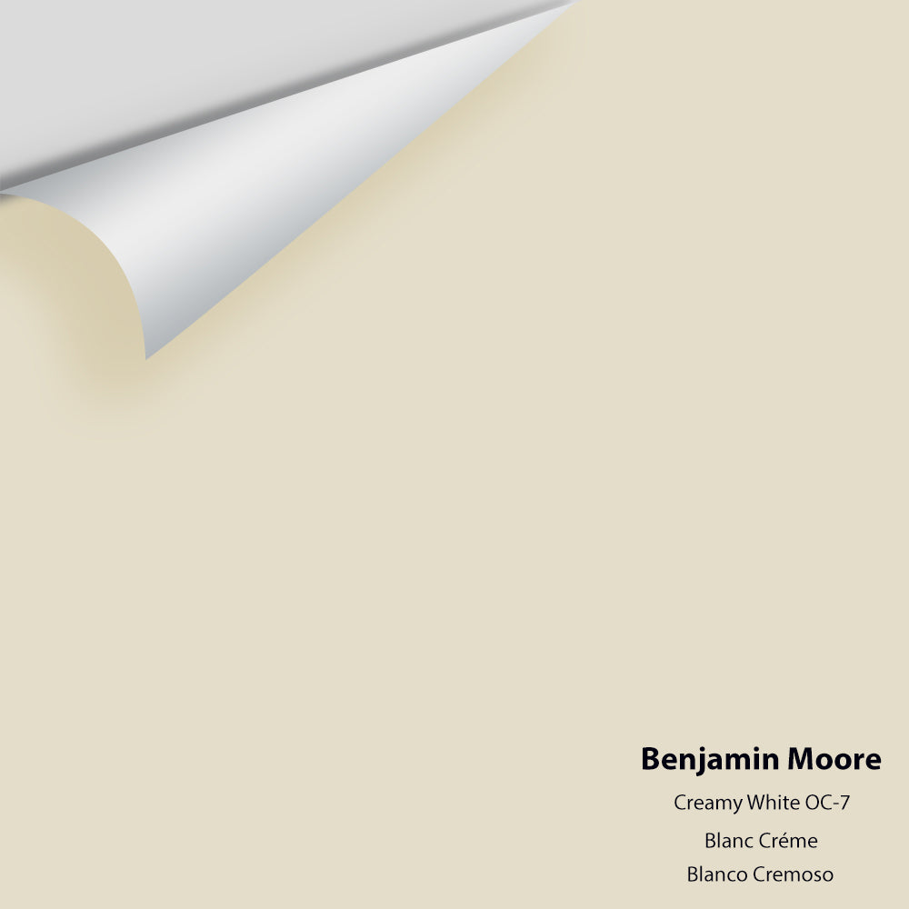 Digital color swatch of Benjamin Moore's Creamy White OC-7 Peel & Stick Sample available at Ricciardi BRothers in PA, DE, & NJ.