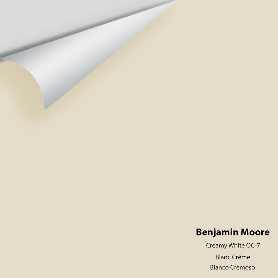 Digital color swatch of Benjamin Moore's Creamy White OC-7 Peel & Stick Sample available at Ricciardi BRothers in PA, DE, & NJ.