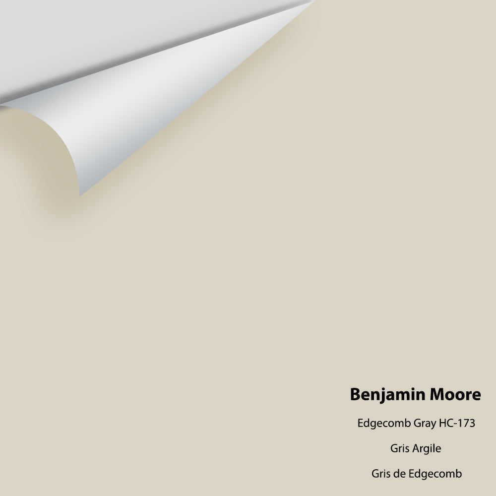 Digital color swatch of Benjamin Moore's Edgecomb Gray HC-173 Peel & Stick Sample available at Ricciardi BRothers in PA, DE, & NJ.