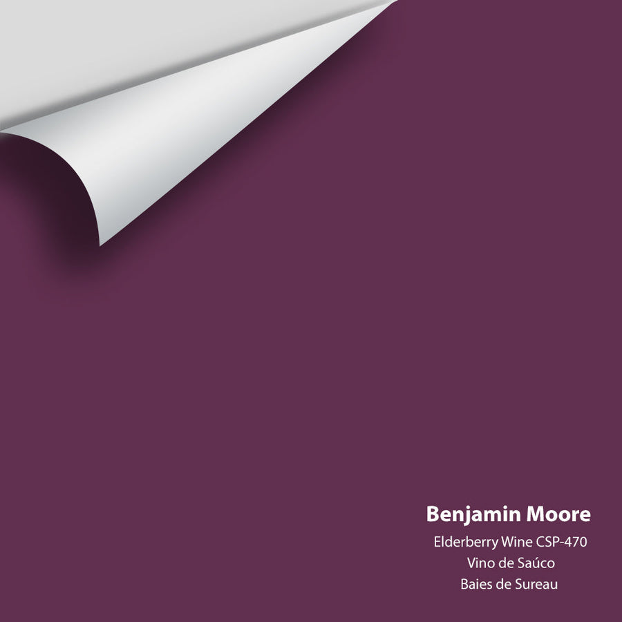 Digital color swatch of Benjamin Moore's Elderberry Wine CSP-470 Peel & Stick Sample available at Ricciardi BRothers in PA, DE, & NJ.