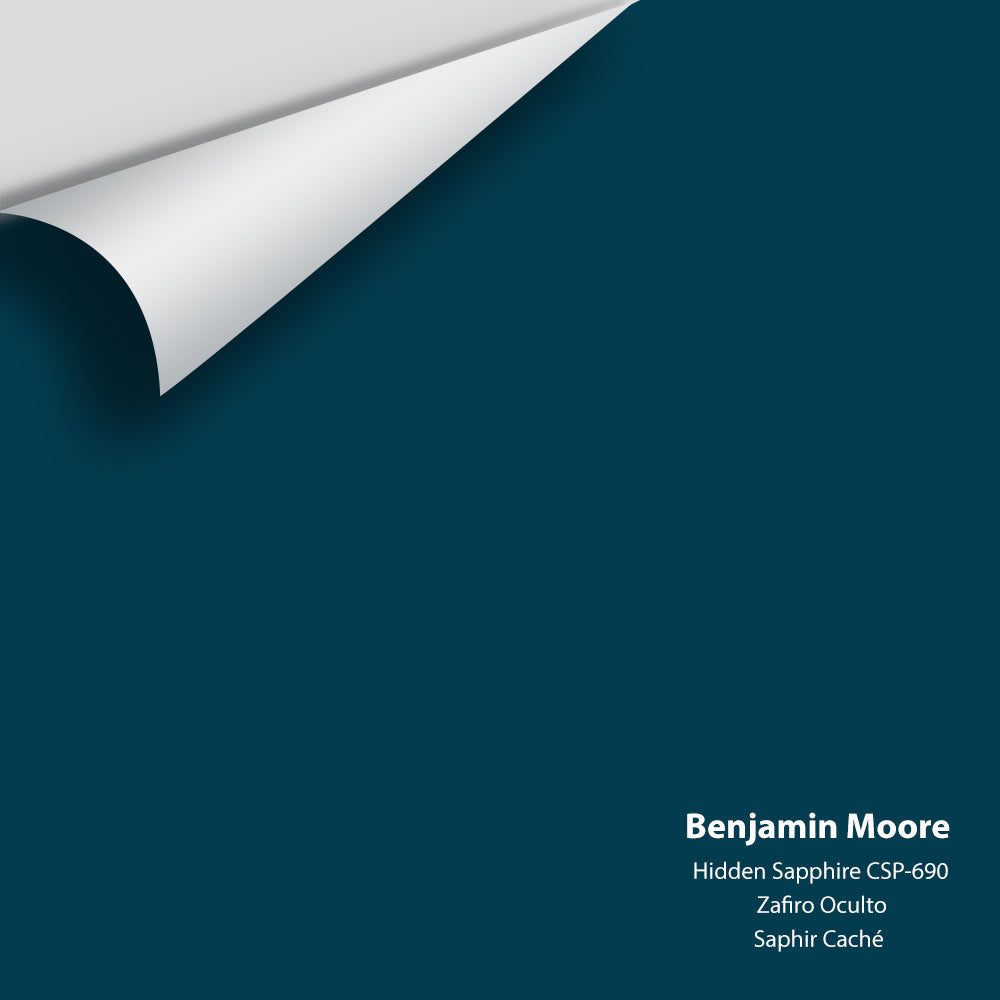 Digital color swatch of Benjamin Moore's Hidden Sapphire CSP-690 Peel & Stick Sample available at Ricciardi BRothers in PA, DE, & NJ.