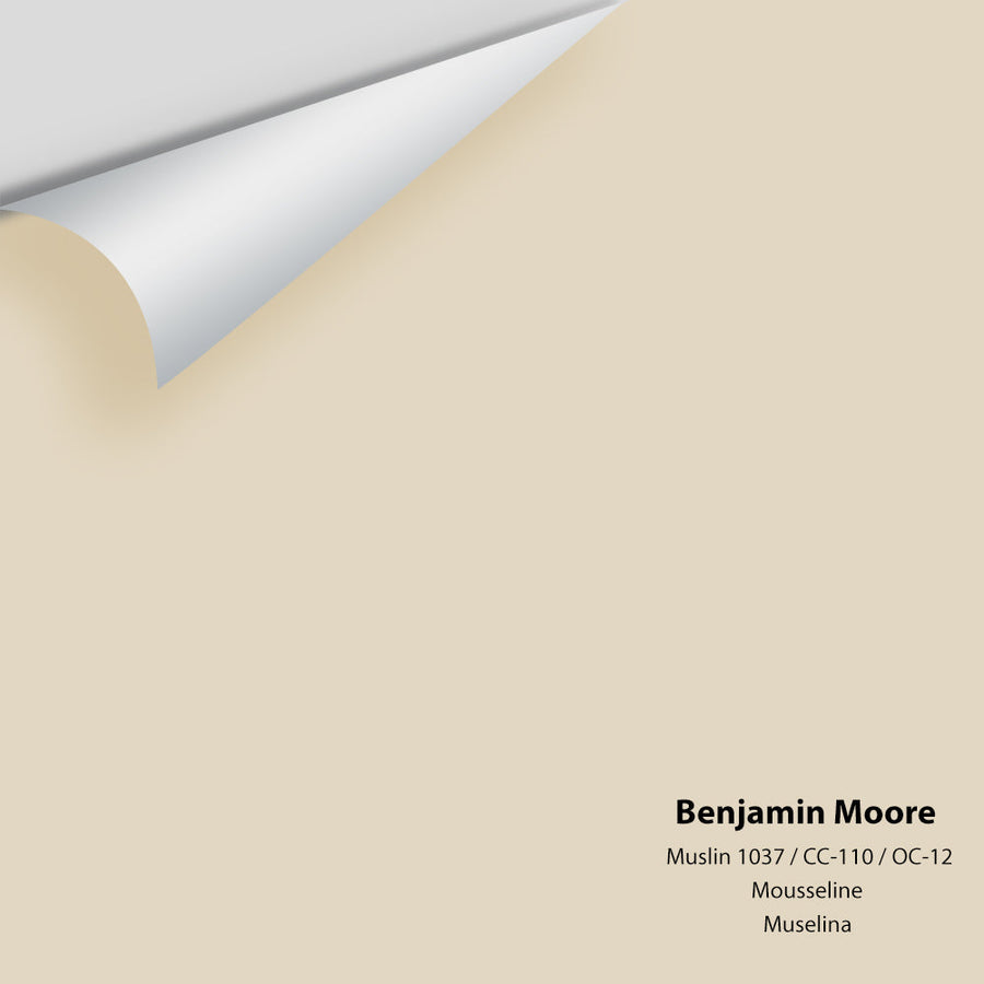 Digital color swatch of Benjamin Moore's Muslin OC-12 Peel & Stick Sample available at Ricciardi BRothers in PA, DE, & NJ.