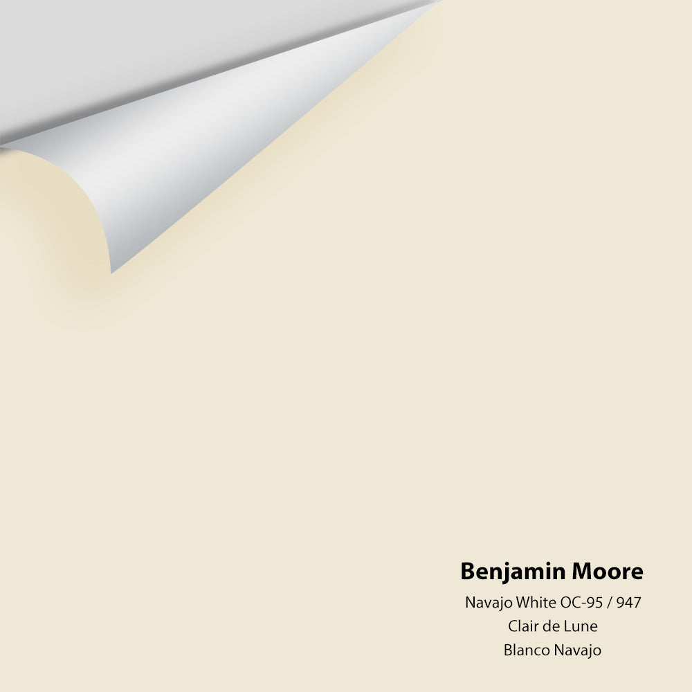 Digital color swatch of Benjamin Moore's Navajo White 947 Peel & Stick Sample available at Ricciardi BRothers in PA, DE, & NJ.