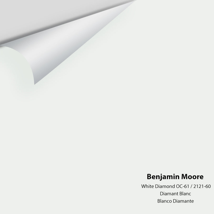 Digital color swatch of Benjamin Moore's White Diamond 2121-60 Peel & Stick Sample available at Ricciardi BRothers in PA, DE, & NJ.