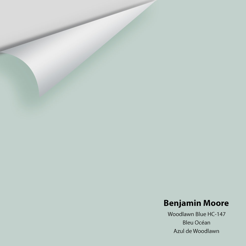 Digital color swatch of Benjamin Moore's Woodlawn Blue HC-147 Peel & Stick Sample available at Ricciardi BRothers in PA, DE, & NJ.