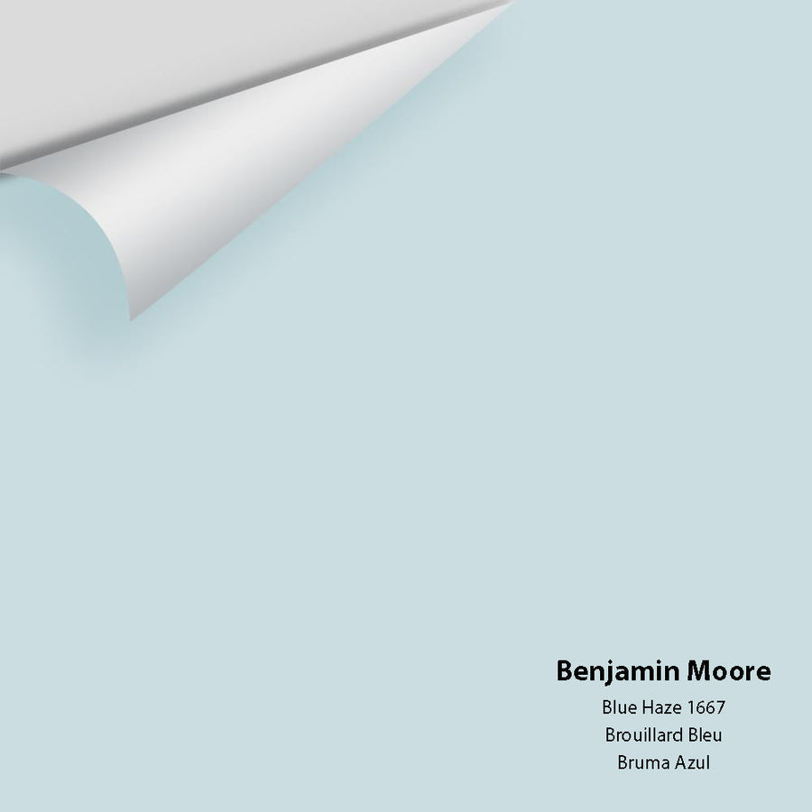 Digital color swatch of Benjamin Moore's Blue Haze 1667 Peel & Stick Sample available at Ricciardi BRothers in PA, DE, & NJ.