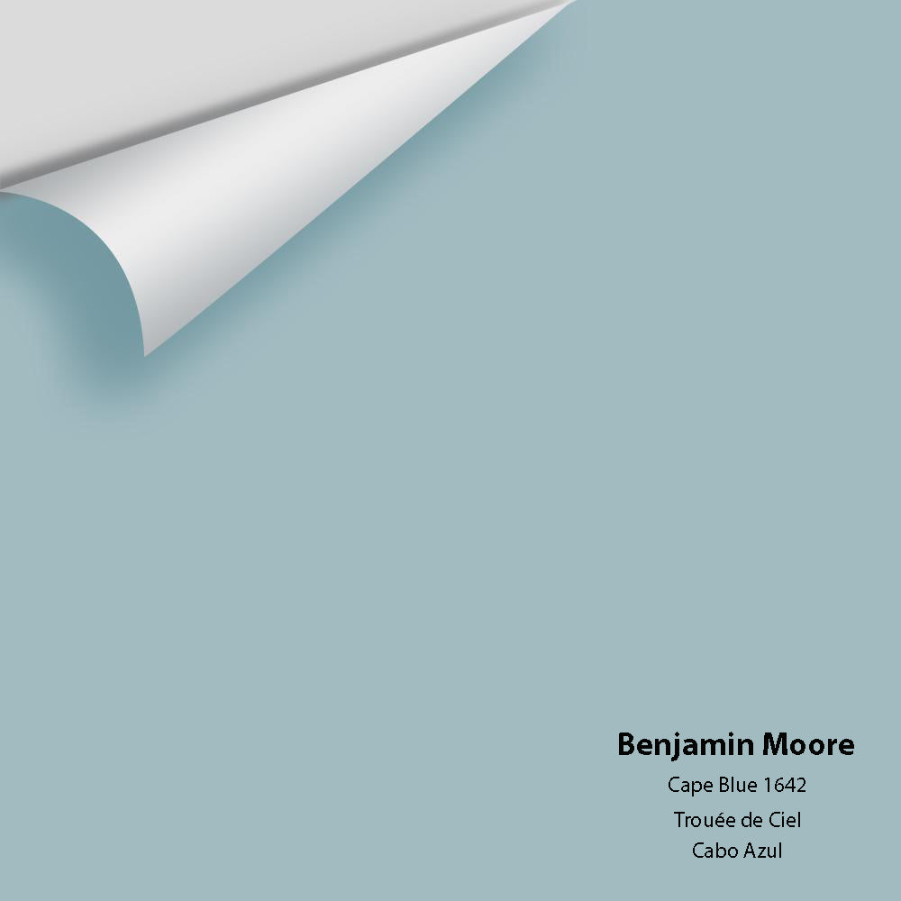 Digital color swatch of Benjamin Moore's Cape Blue 1642 Peel & Stick Sample available at Ricciardi BRothers in PA, DE, & NJ.