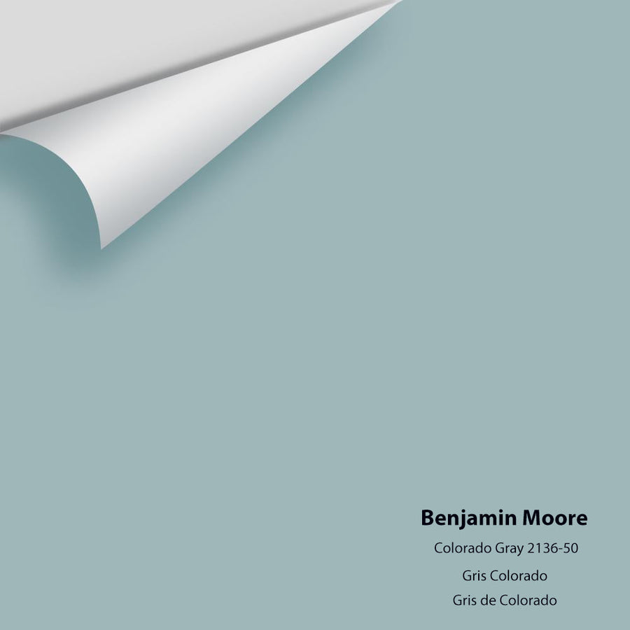 Digital color swatch of Benjamin Moore's Colorado Gray 2136-50 Peel & Stick Sample available at Ricciardi BRothers in PA, DE, & NJ.