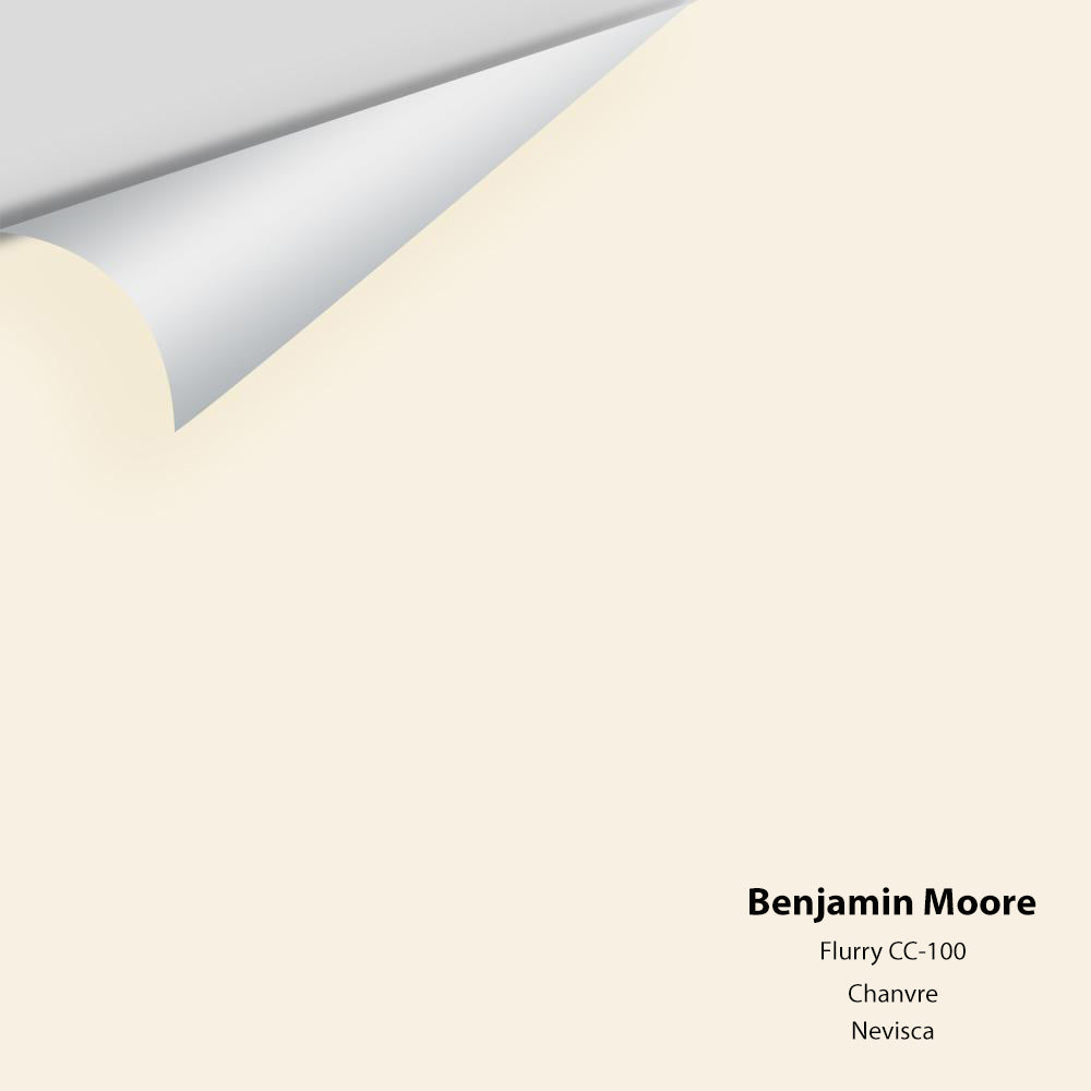 Digital color swatch of Benjamin Moore's Flurry CC-100 Peel & Stick Sample available at Ricciardi BRothers in PA, DE, & NJ.
