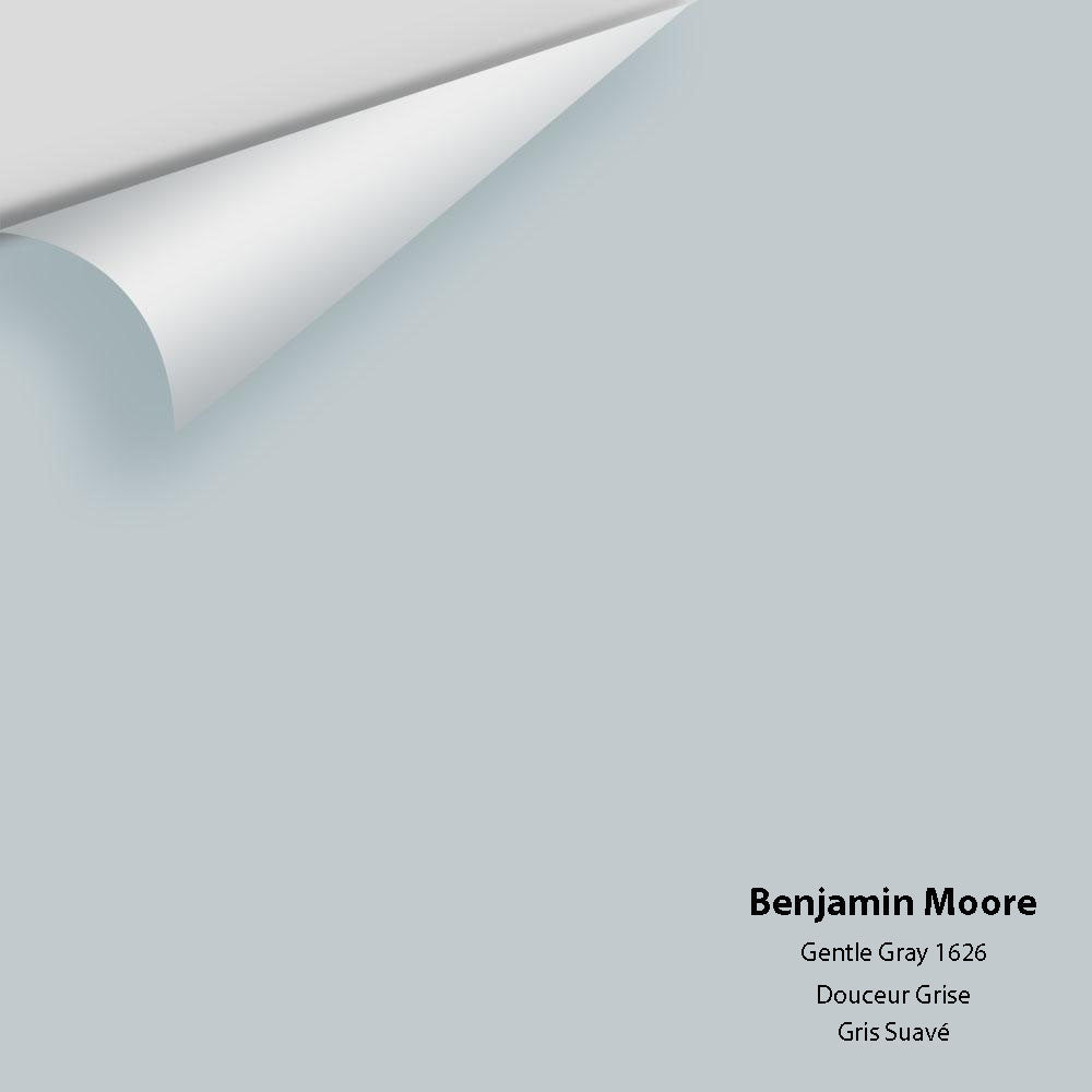 Digital color swatch of Benjamin Moore's Gentle Gray 1626 Peel & Stick Sample available at Ricciardi BRothers in PA, DE, & NJ.