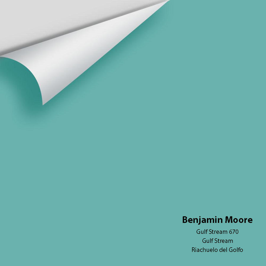 Digital color swatch of Benjamin Moore's Gulf Stream 670 Peel & Stick Sample available at Ricciardi BRothers in PA, DE, & NJ.
