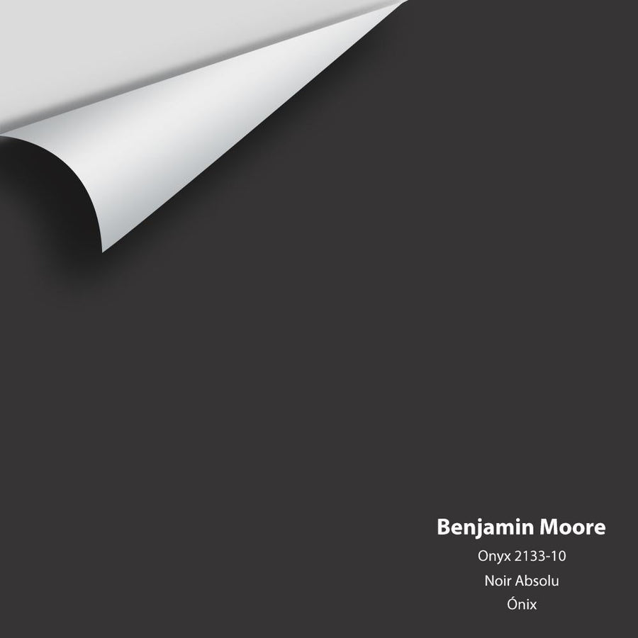 Digital color swatch of Benjamin Moore's Onyx (2133-10) Peel & Stick Sample available at Ricciardi BRothers in PA, DE, & NJ.