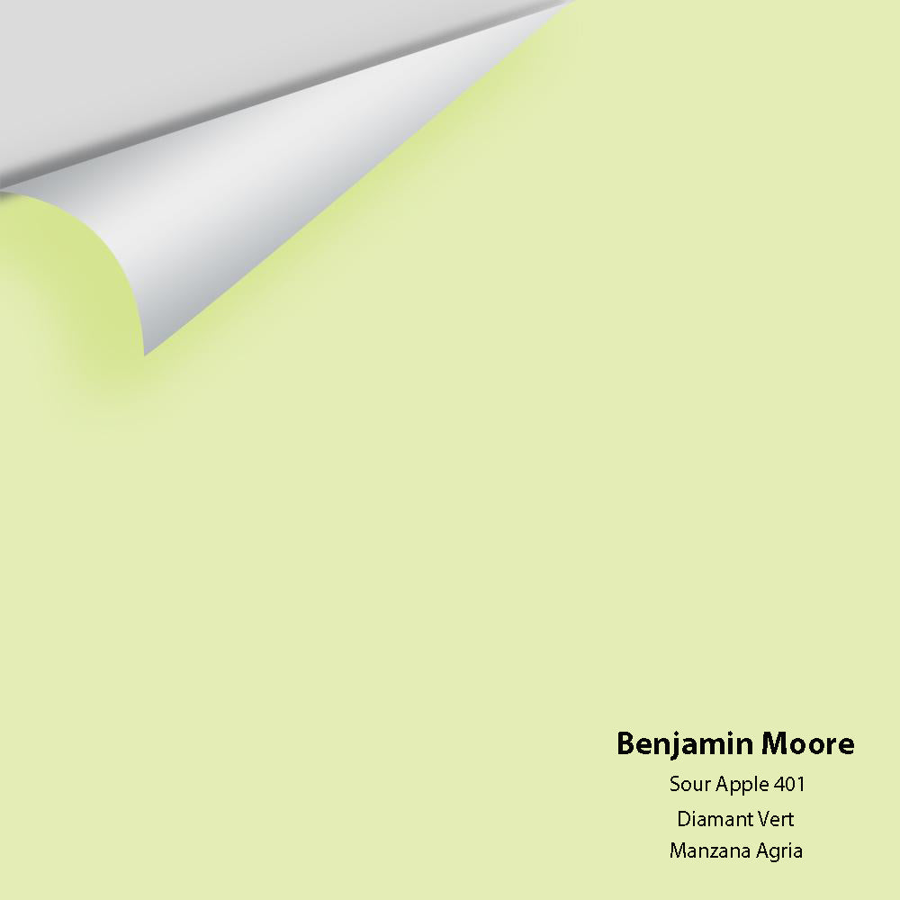 Digital color swatch of Benjamin Moore's Sour Apple 401 Peel & Stick Sample available at Ricciardi BRothers in PA, DE, & NJ.