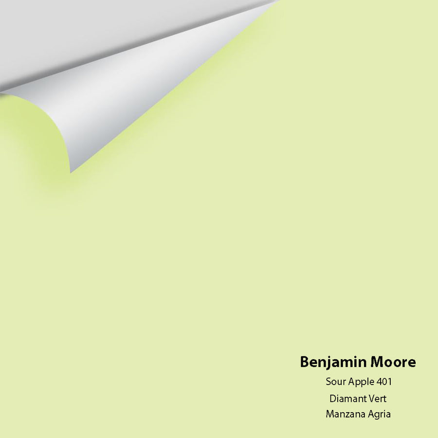 Digital color swatch of Benjamin Moore's Sour Apple 401 Peel & Stick Sample available at Ricciardi BRothers in PA, DE, & NJ.