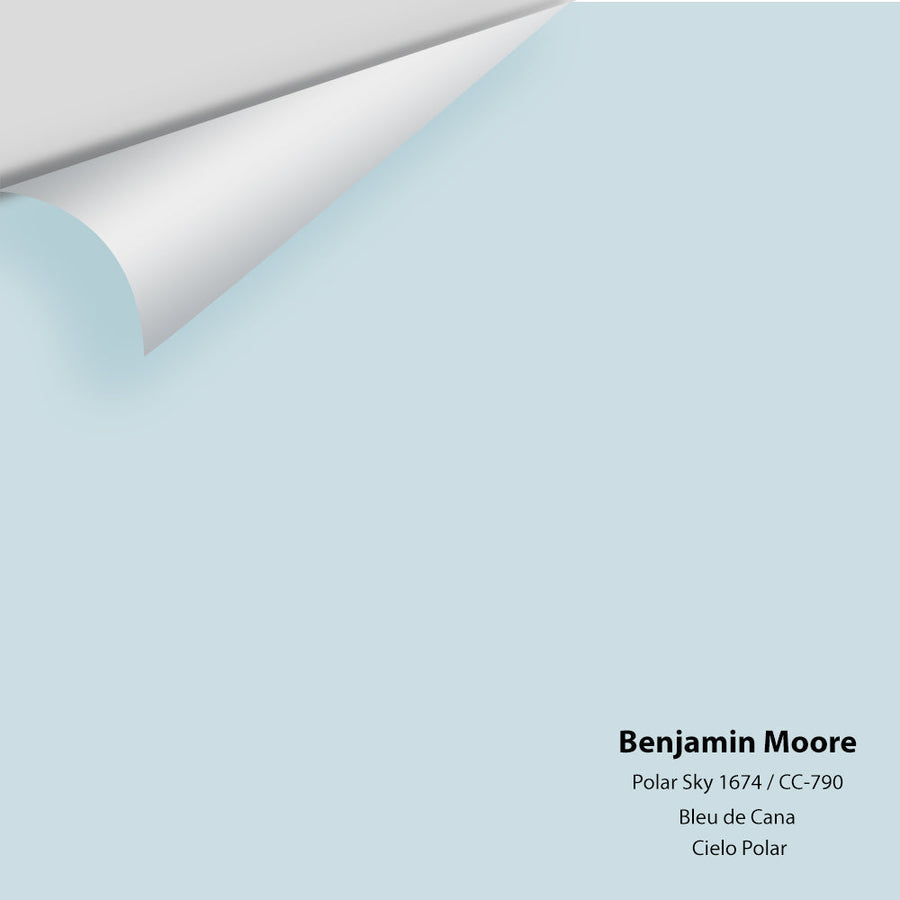 Digital color swatch of Benjamin Moore's Polar Sky 1674 / CC-790 Peel & Stick Sample available at Ricciardi BRothers in PA, DE, & NJ.