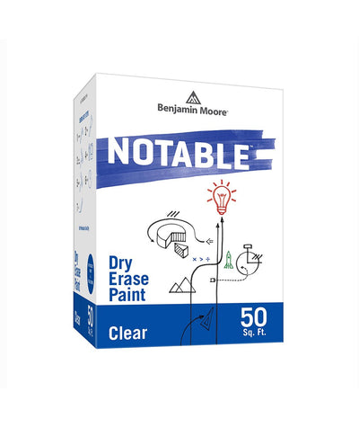 Benjamin Moore Notable Dry Erase Paint in Clear 50 sq. ft, available at Ricciardi Brothers.